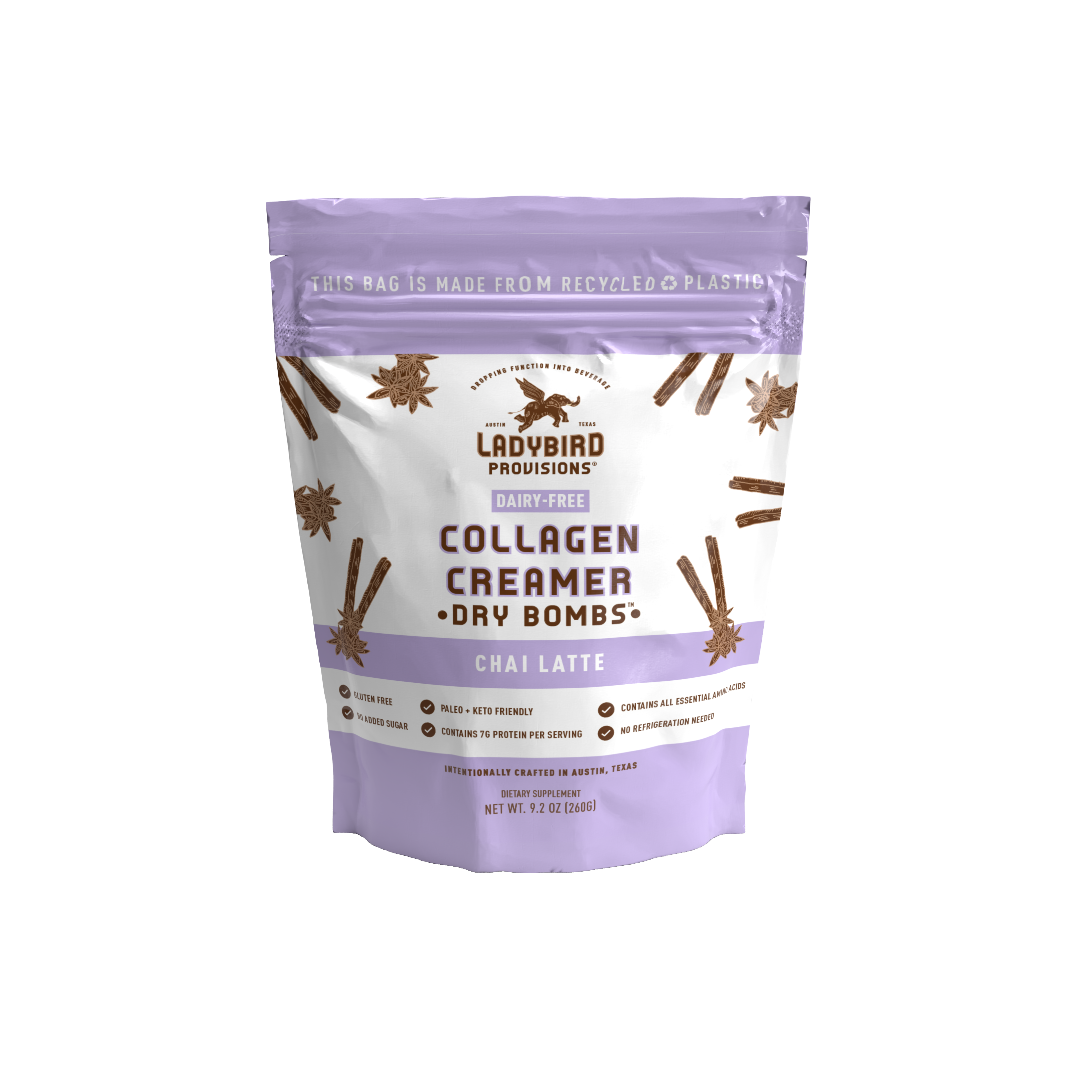Dry Bombs Dairy Free Collagen Creamer – Chia Latte