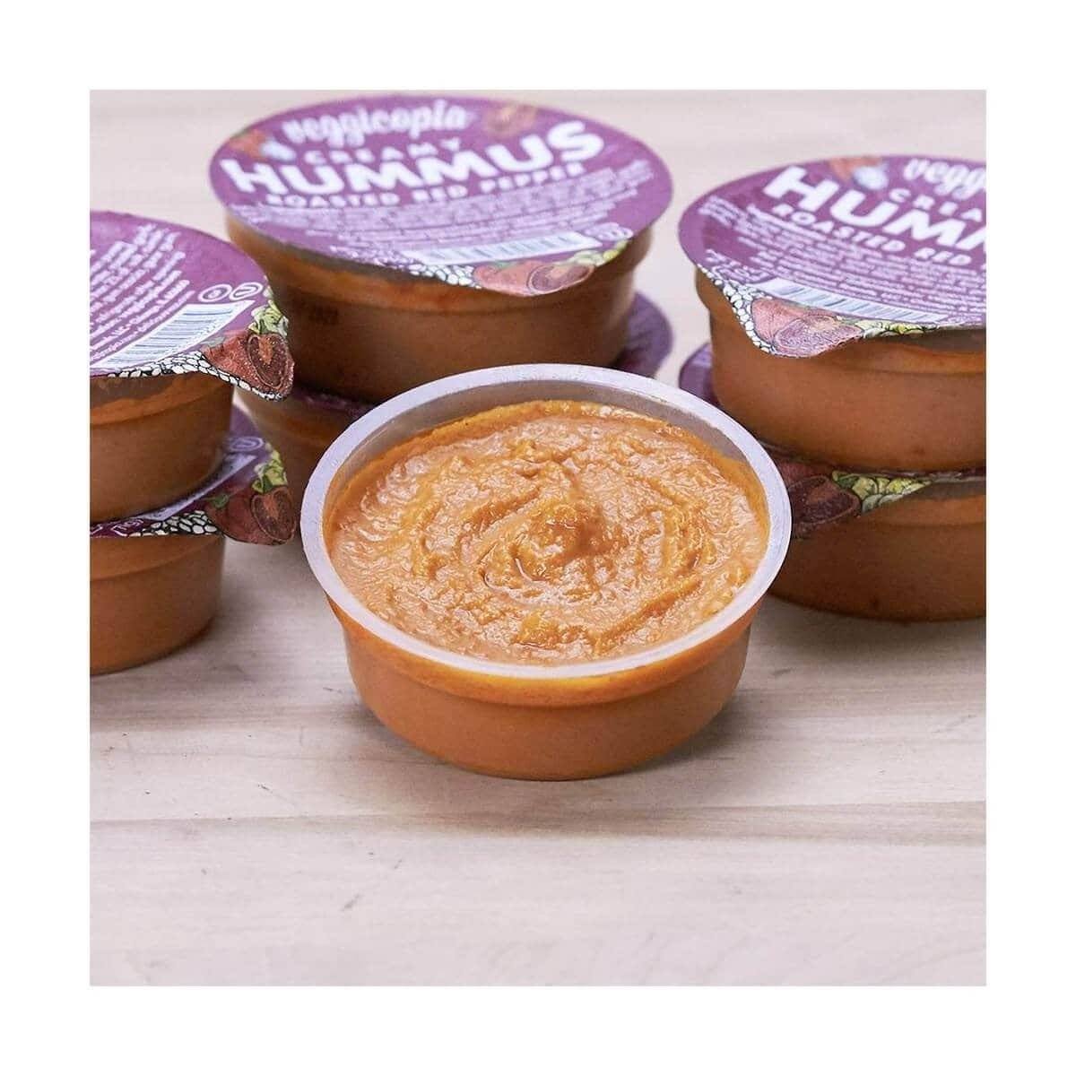 Veggicopia Red Pepper Hummus Dip 2.5 oz (24 Pack) Free Shipping