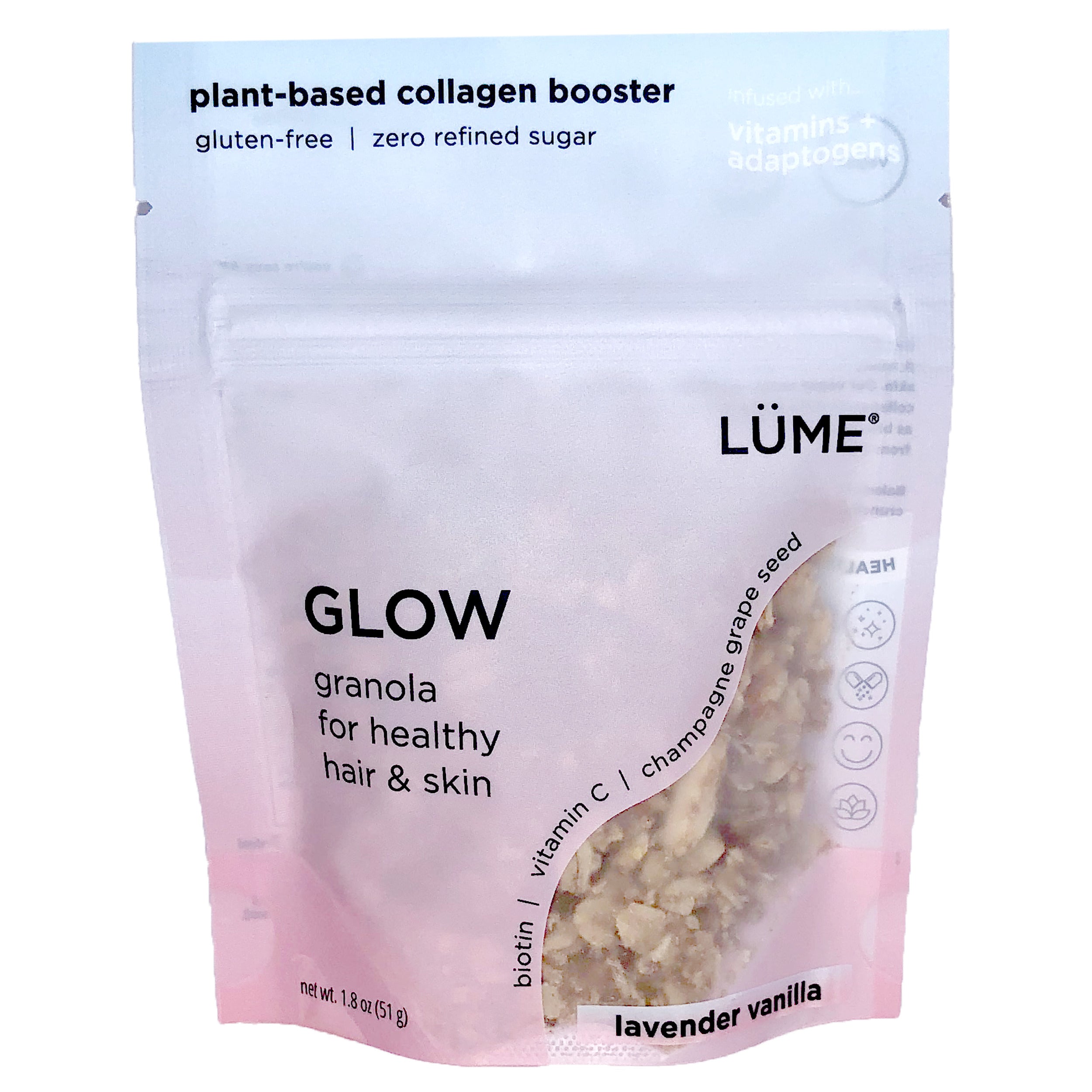 Glow Plant-Based Collagen Boosting Granola - Lavender Vanilla (9-Pack)