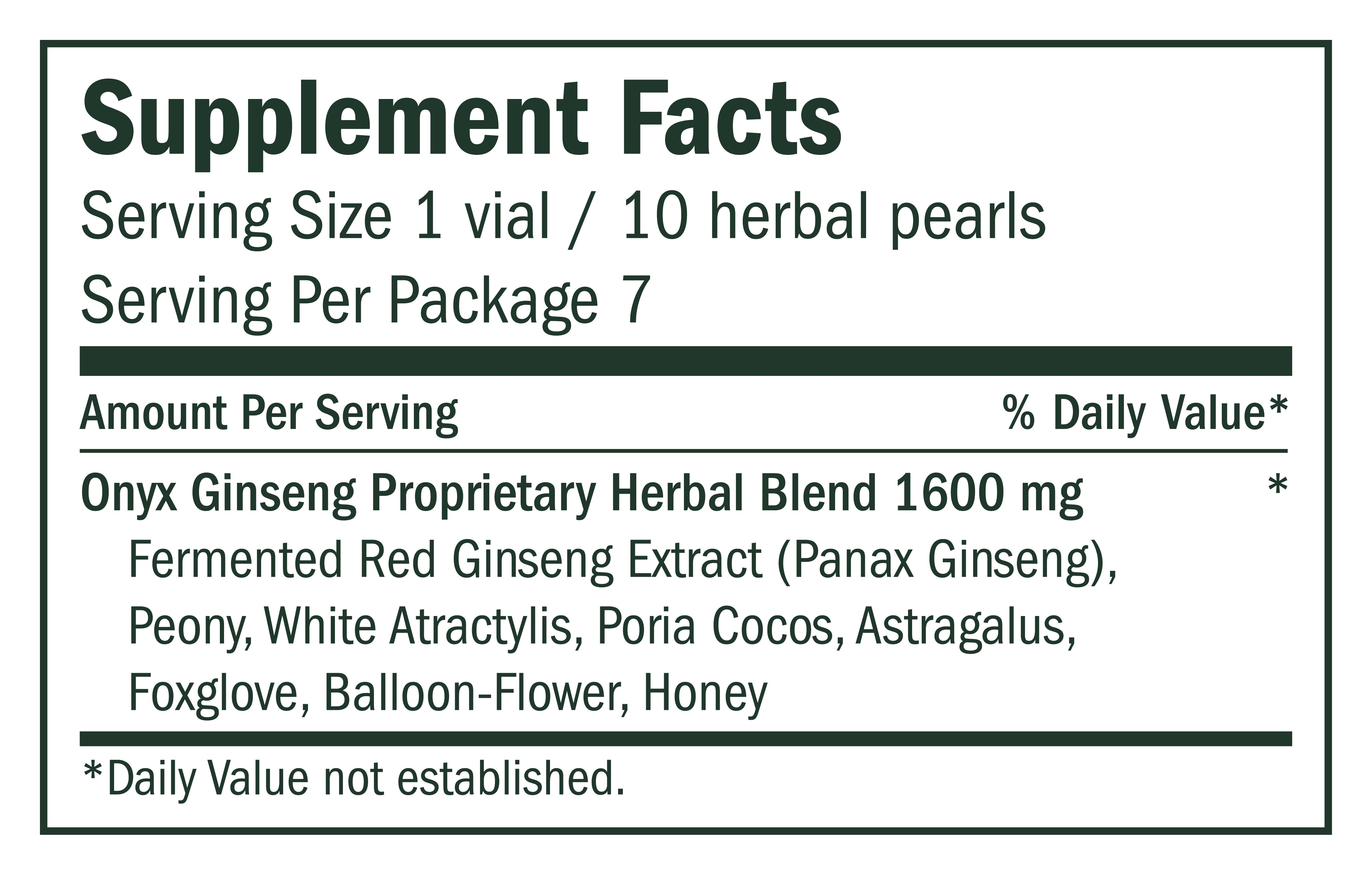 Onyx Ginseng Pearls