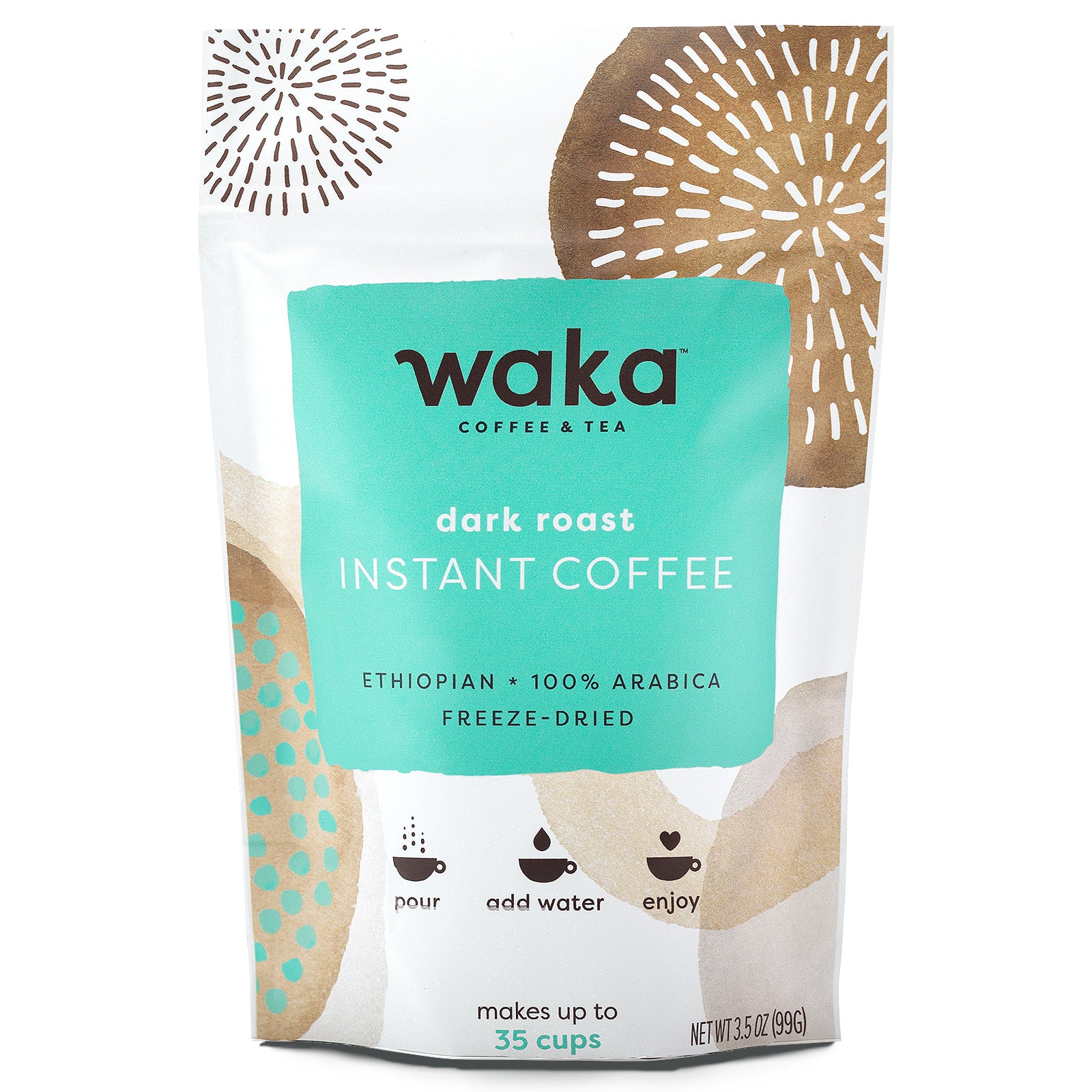 Dark Roast Ethiopian Instant Coffee 3.5 oz Bag