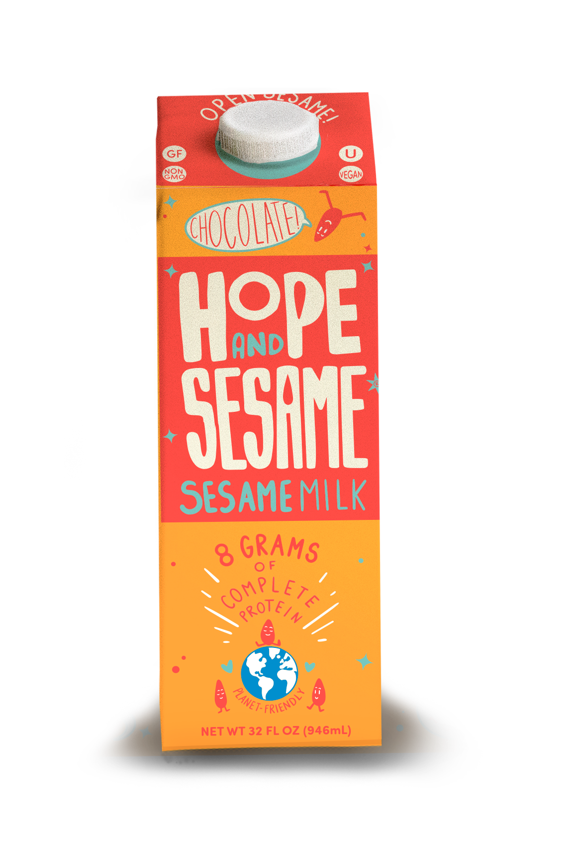 Chocolate Non-GMO Aseptic Sesamemilk (6 Pack)