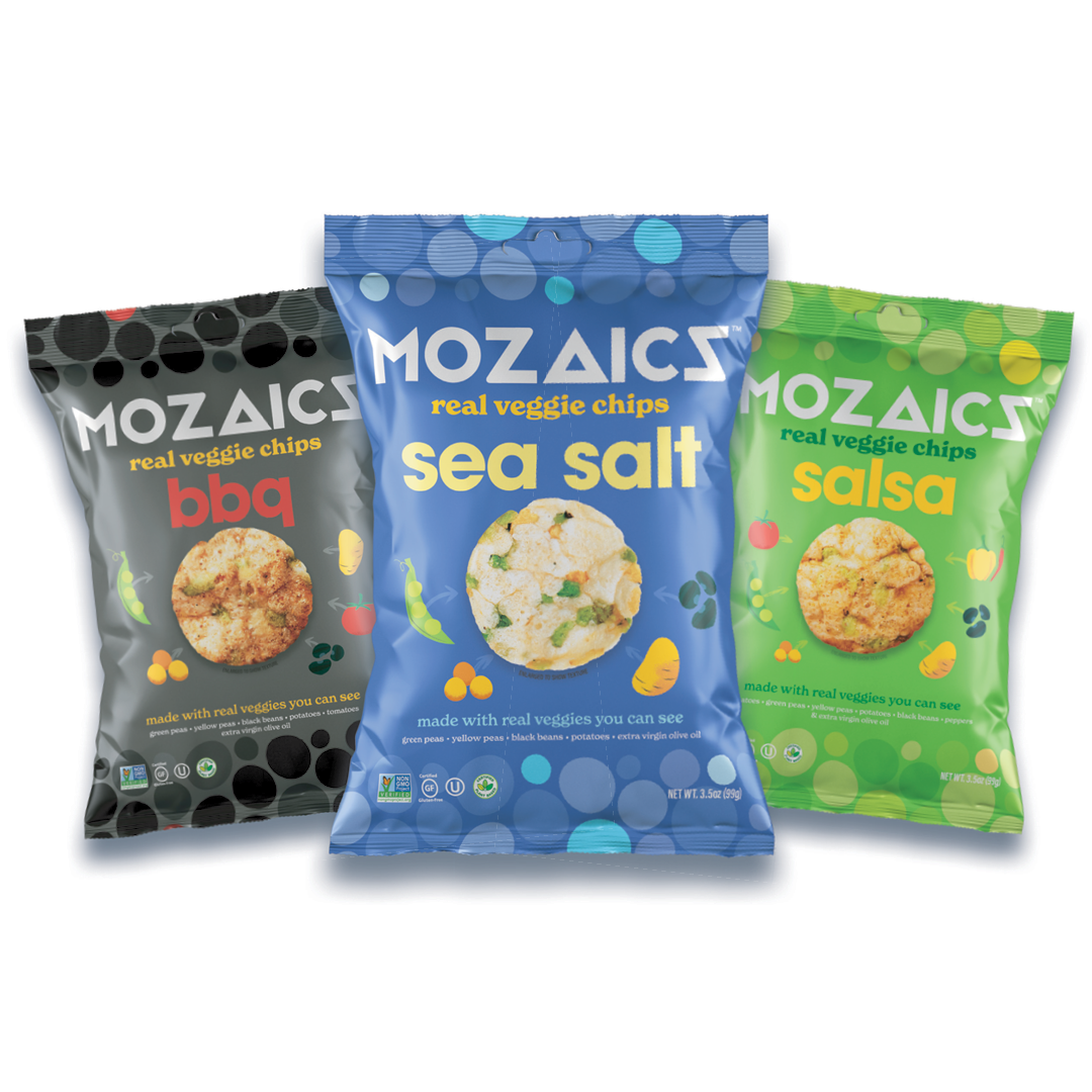Non-GMO Popped Veggie Chips: Variety Pack 3.5 oz (6 Pack)