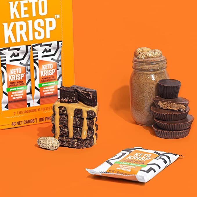 Keto Krisp Peanut Butter Chocolate Chunk (Pack of 12)