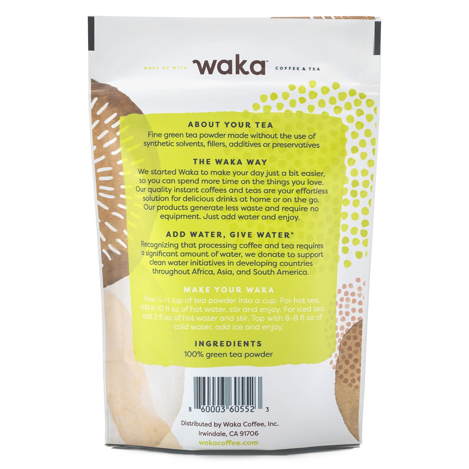 Kenyan & Chinese Green Instant Tea 4.5 oz Bag