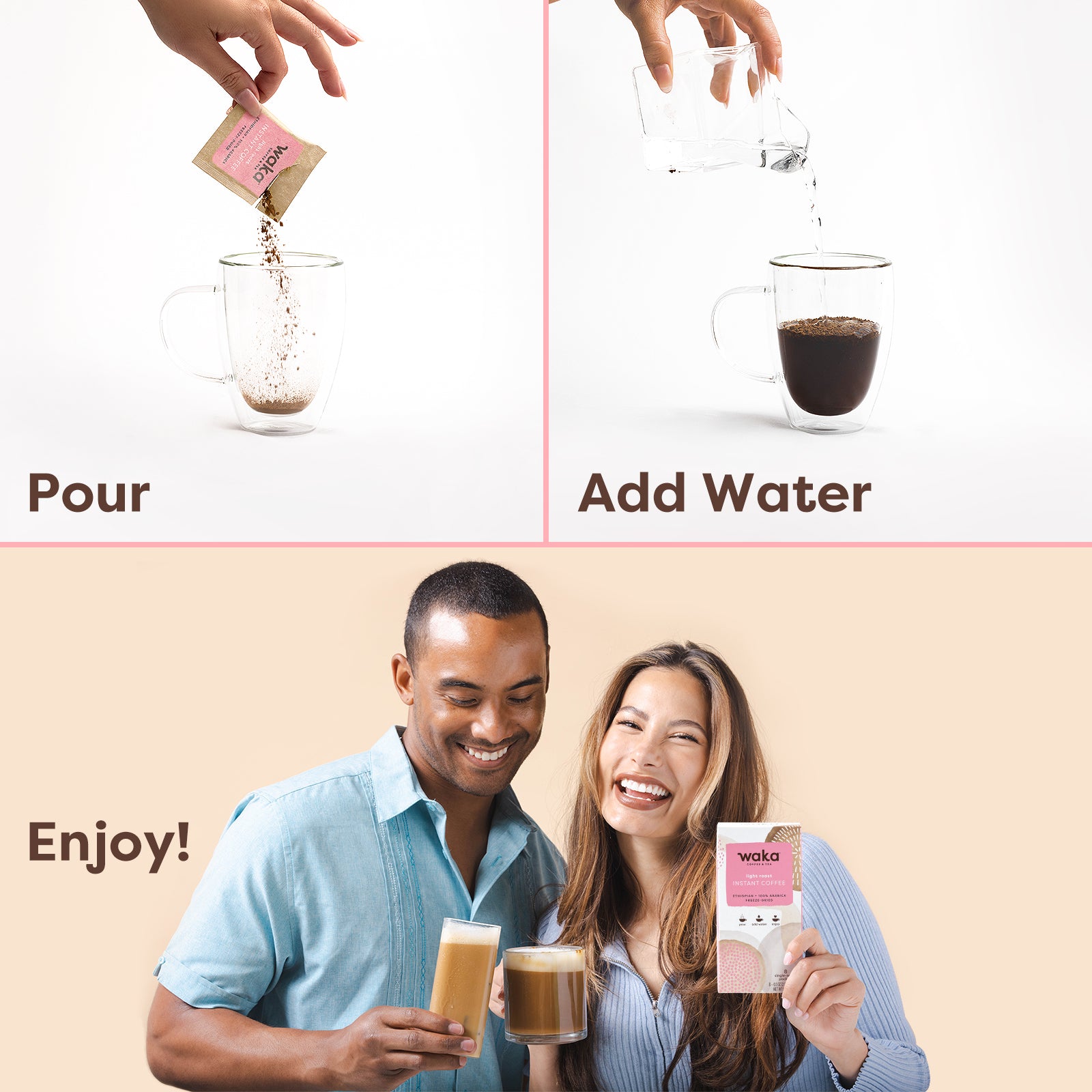 Light Roast Ethiopian Single-Serve Instant Coffee Bundle