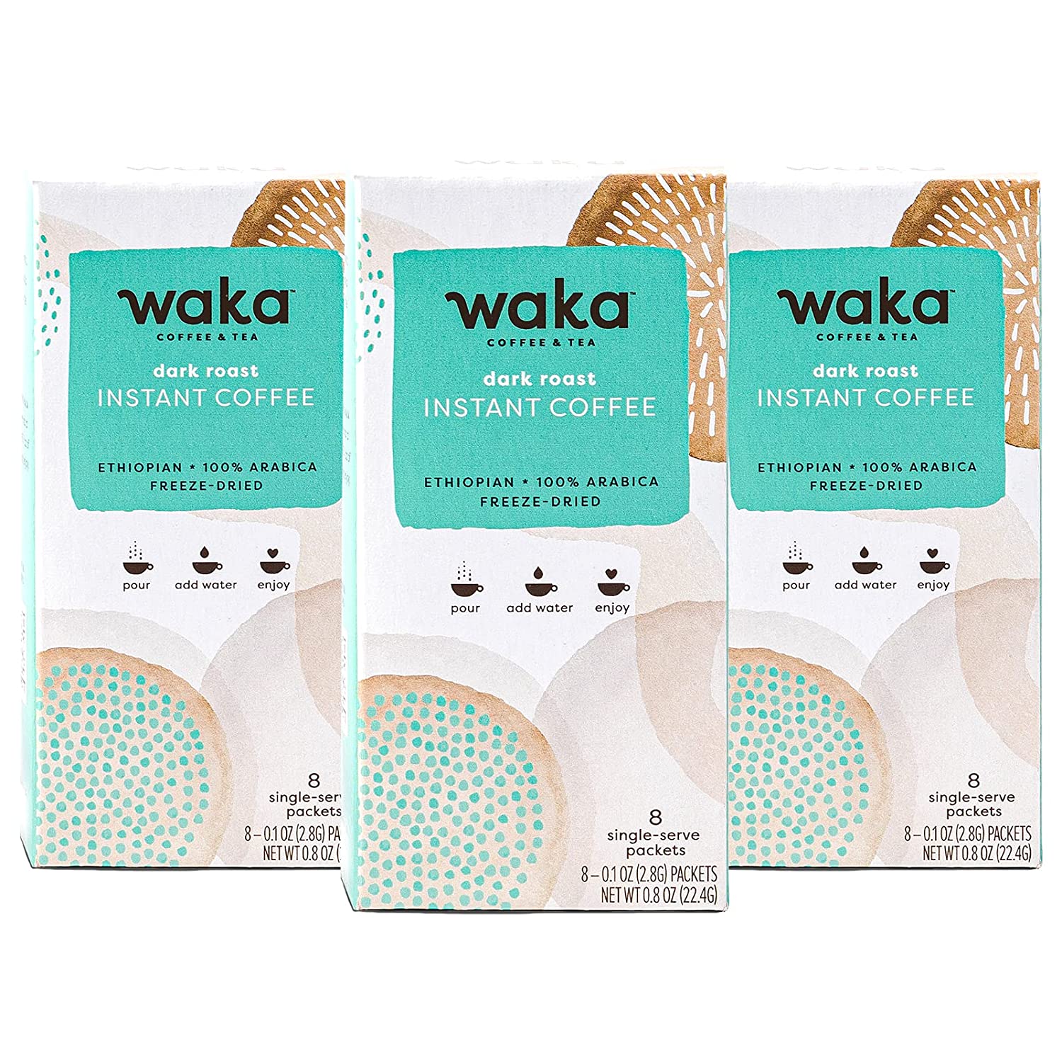 Dark Roast Ethiopian Single-Serve Instant Coffee Bundle