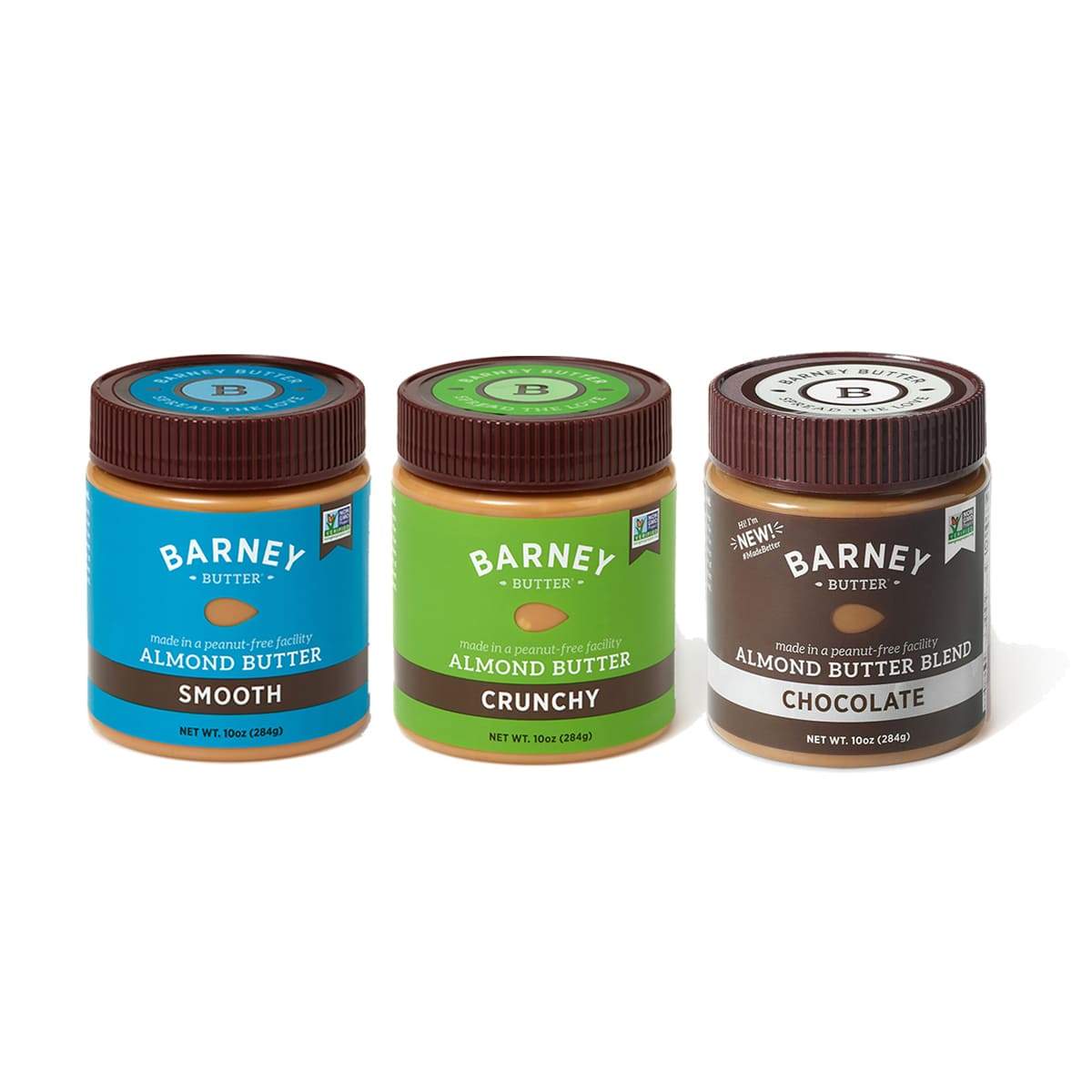 10oz Jars of Smooth, Crunchy, & Chocolate