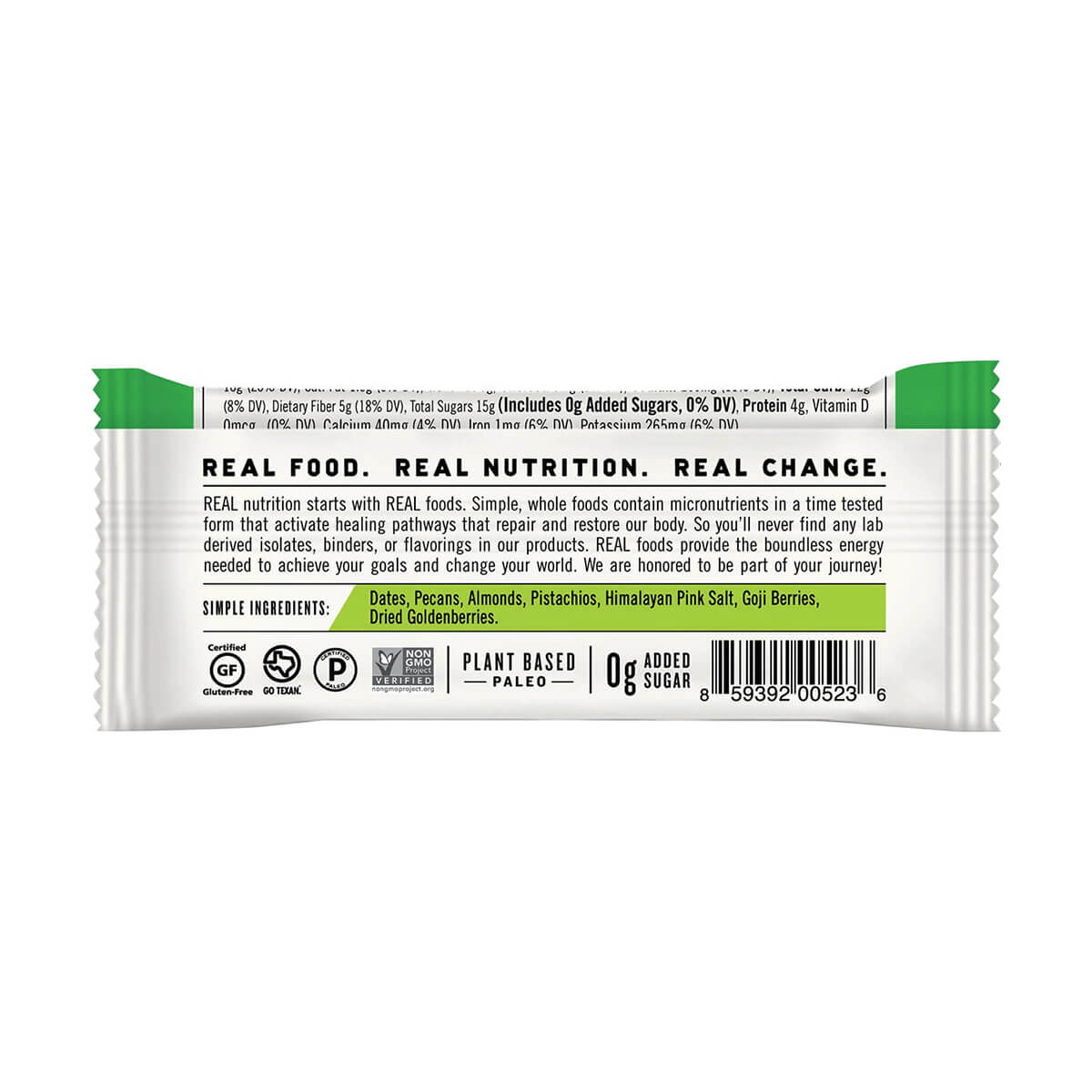Pecan Goji Pistachio - Box of 12 Bars