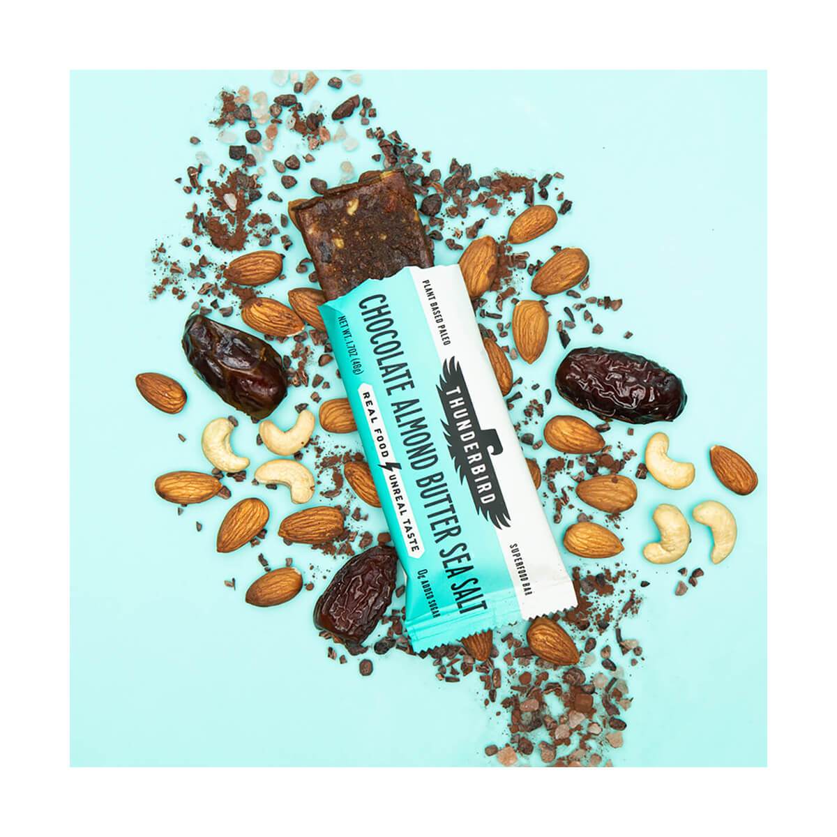 Chocolate Almond Butter Sea Salt - Box of 12 Bars