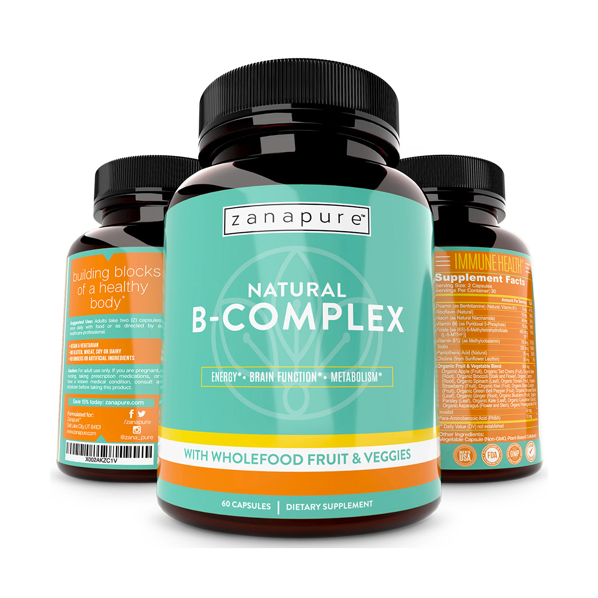 NATURAL B-COMPLEX with Whole Food