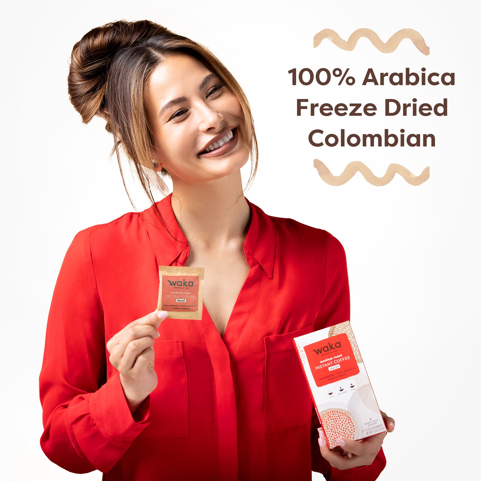 Medium Roast Colombian Decaffeinated Single-Serve Instant Coffee Bundle