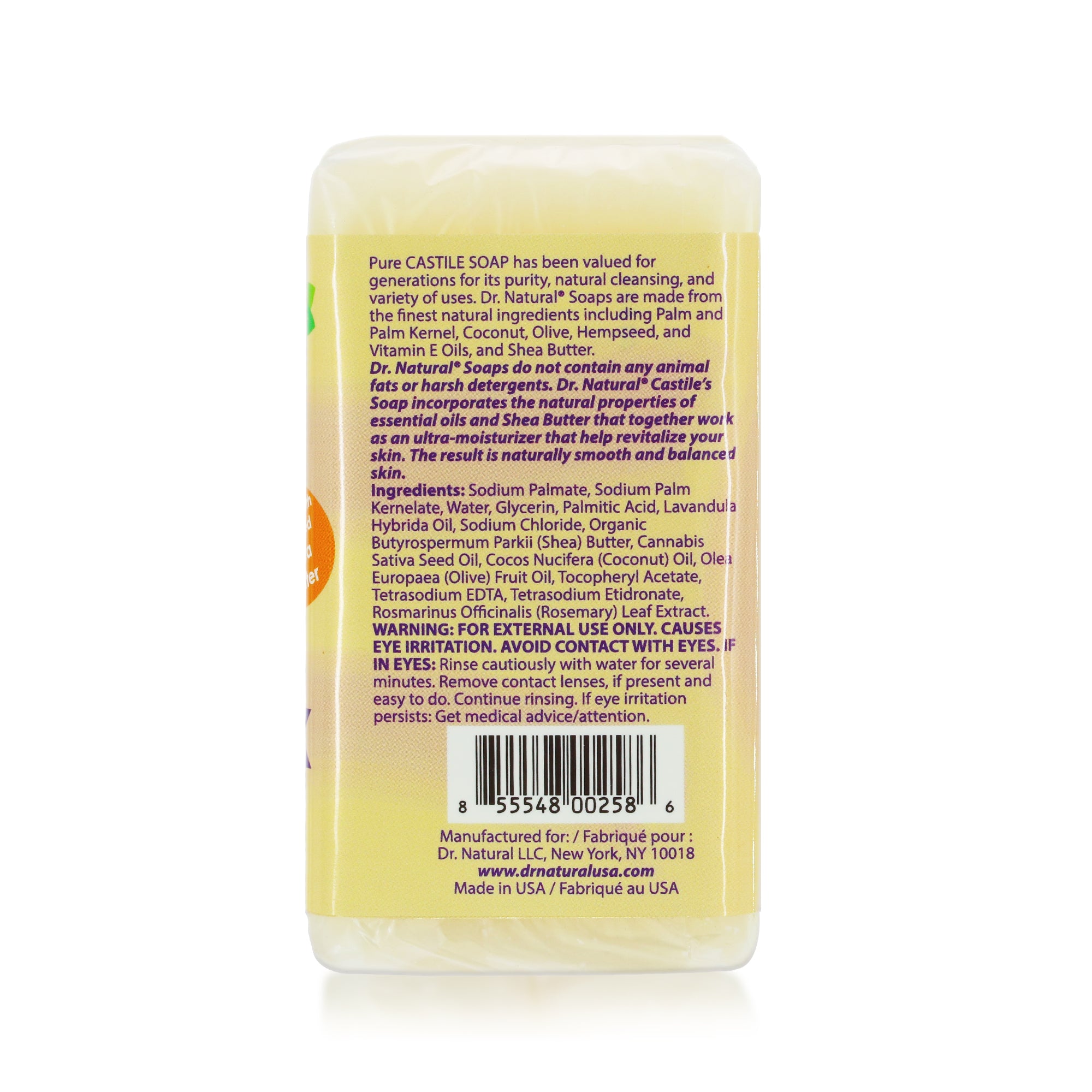 Pure Castile Bar Soap Lavender (2-Pack)