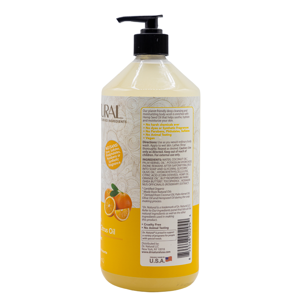 Hemp Body Wash Citrus (32 oz)