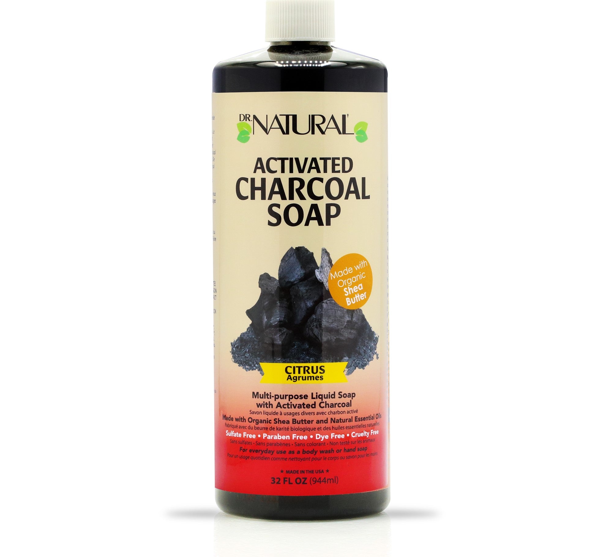 Activated Charcoal Soap Citrus (32 oz)