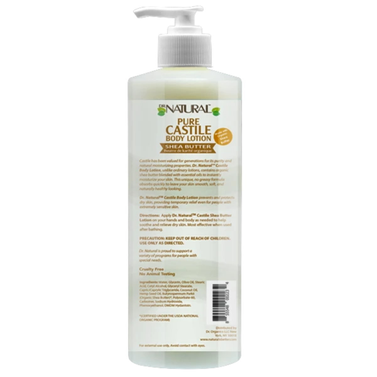 Castile Body Lotion Shea Butter (16 oz)