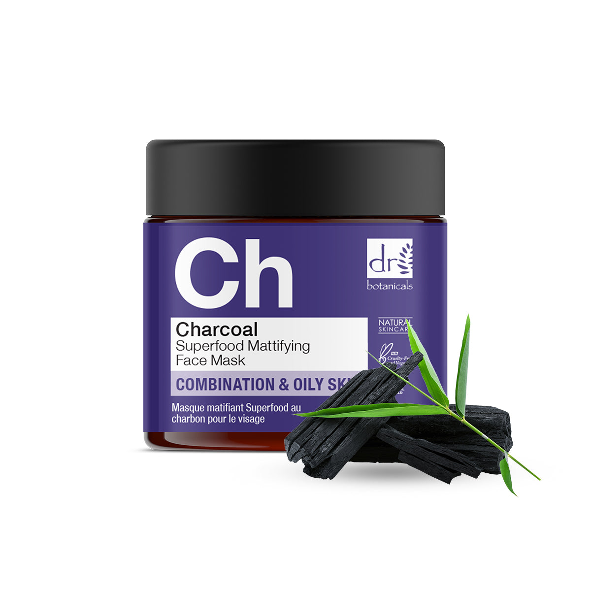 Charcoal Superfood Mattifying Face Mask (2oz Jar)