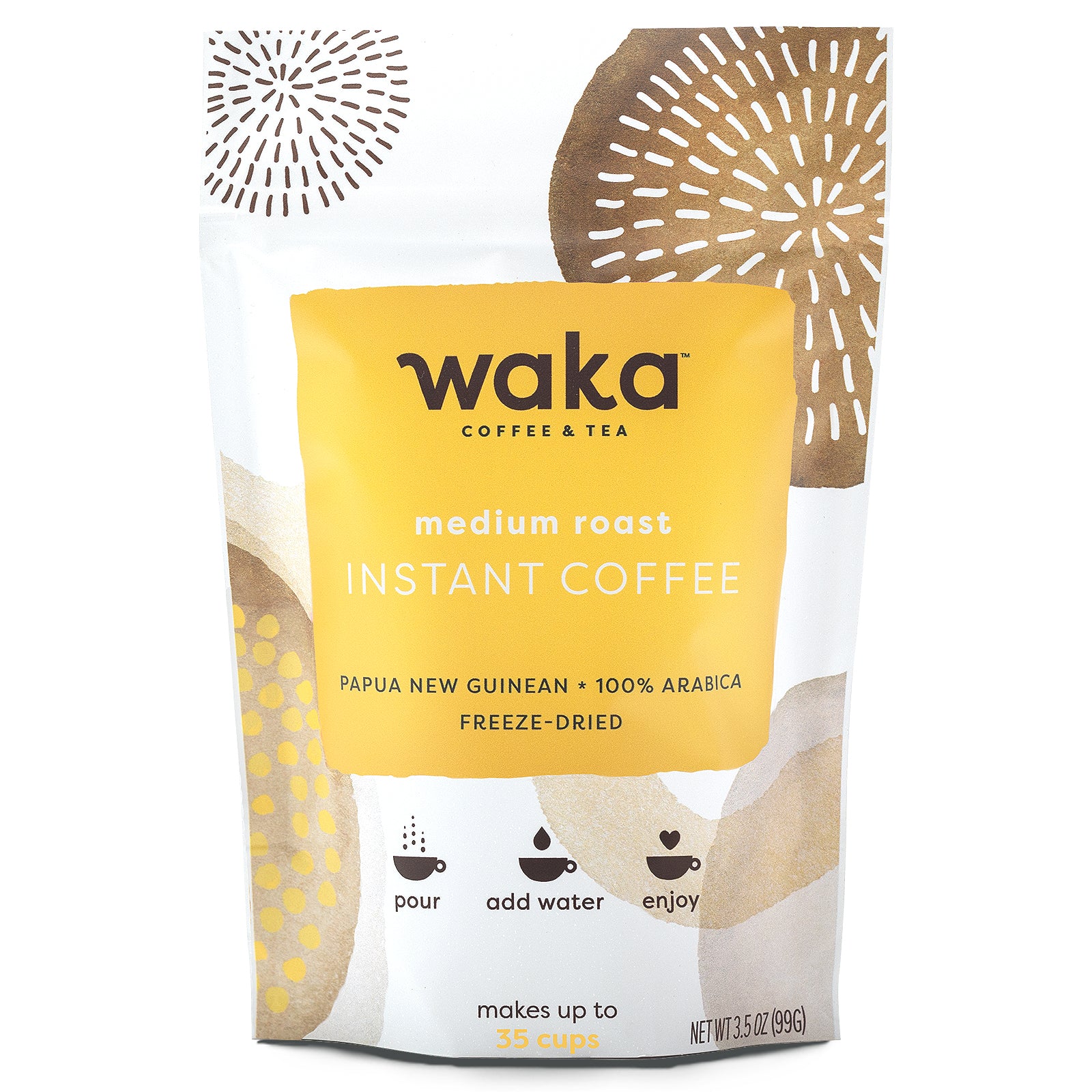 Medium Roast Papua New Guinean Instant Coffee 3.5 oz Bag