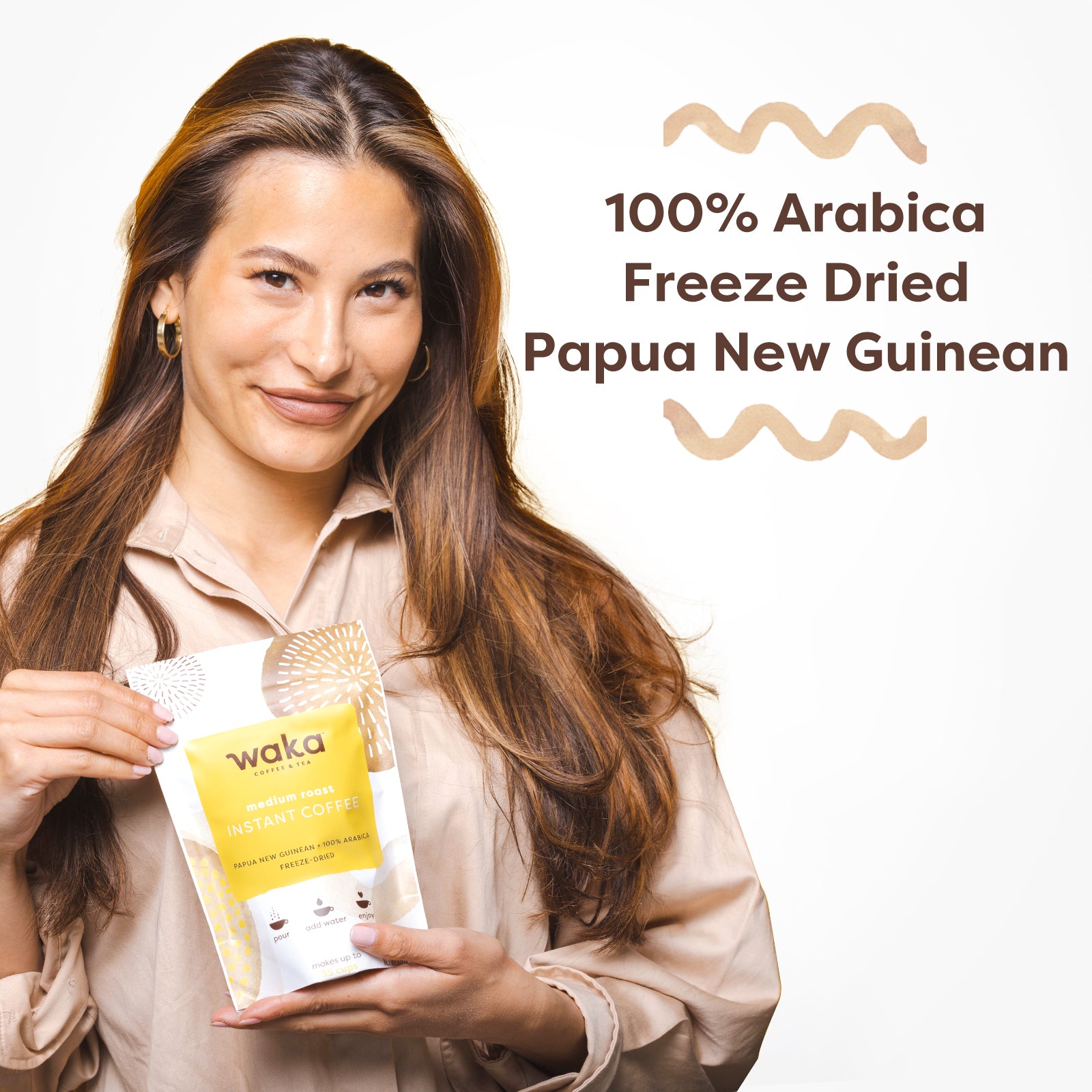 Medium Roast Papua New Guinean Instant Coffee 3.5 oz Bag