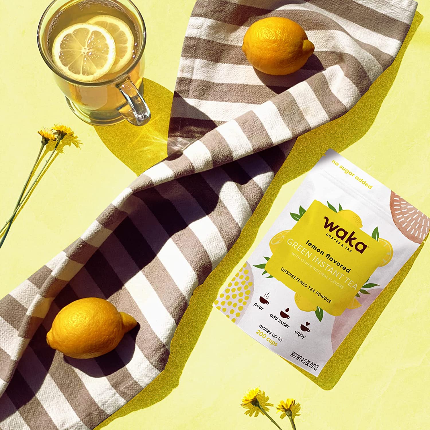 Lemon Flavored Green Instant Tea 4.5 oz Bag