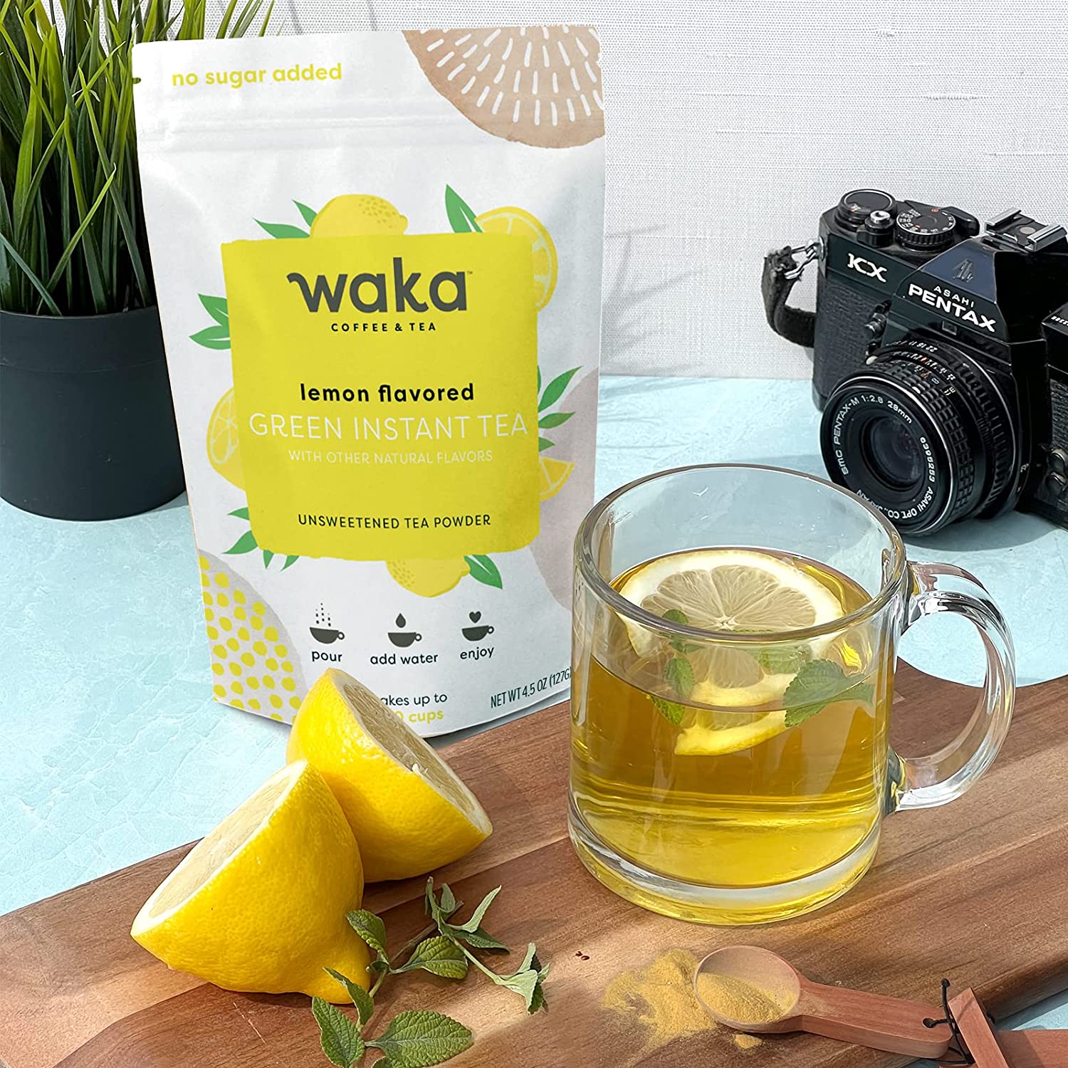 Lemon Flavored Green Instant Tea 4.5 oz Bag