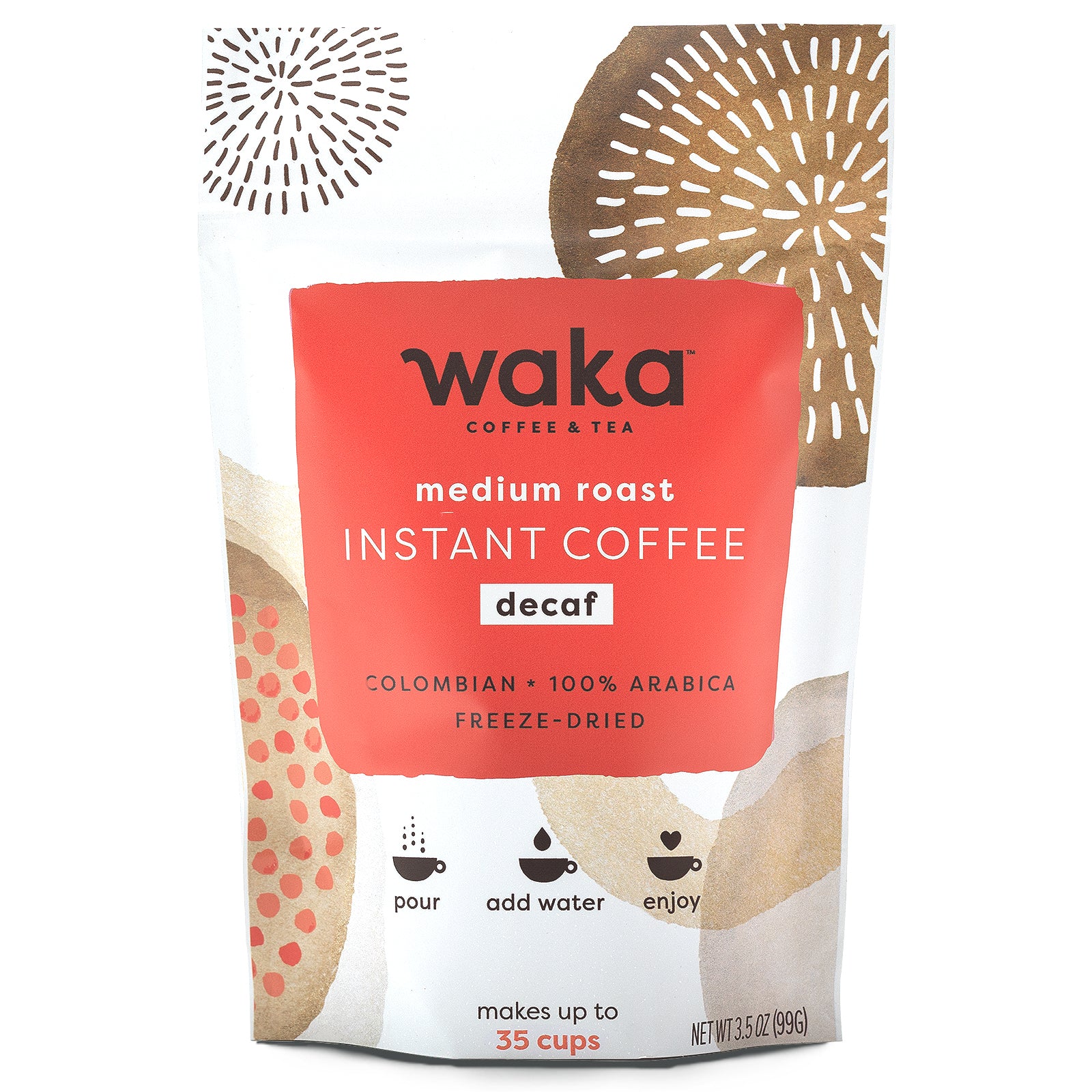 Medium Roast Colombian Decaffeinated Instant Coffee 3.5 oz Bag