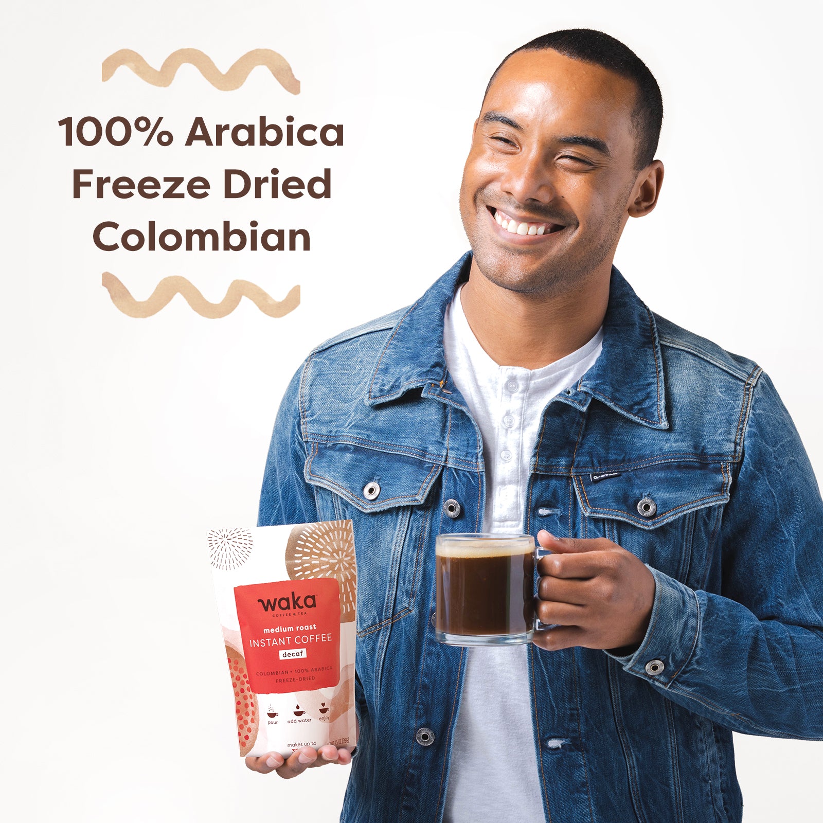 Medium Roast Colombian Decaffeinated Instant Coffee 3.5 oz Bag