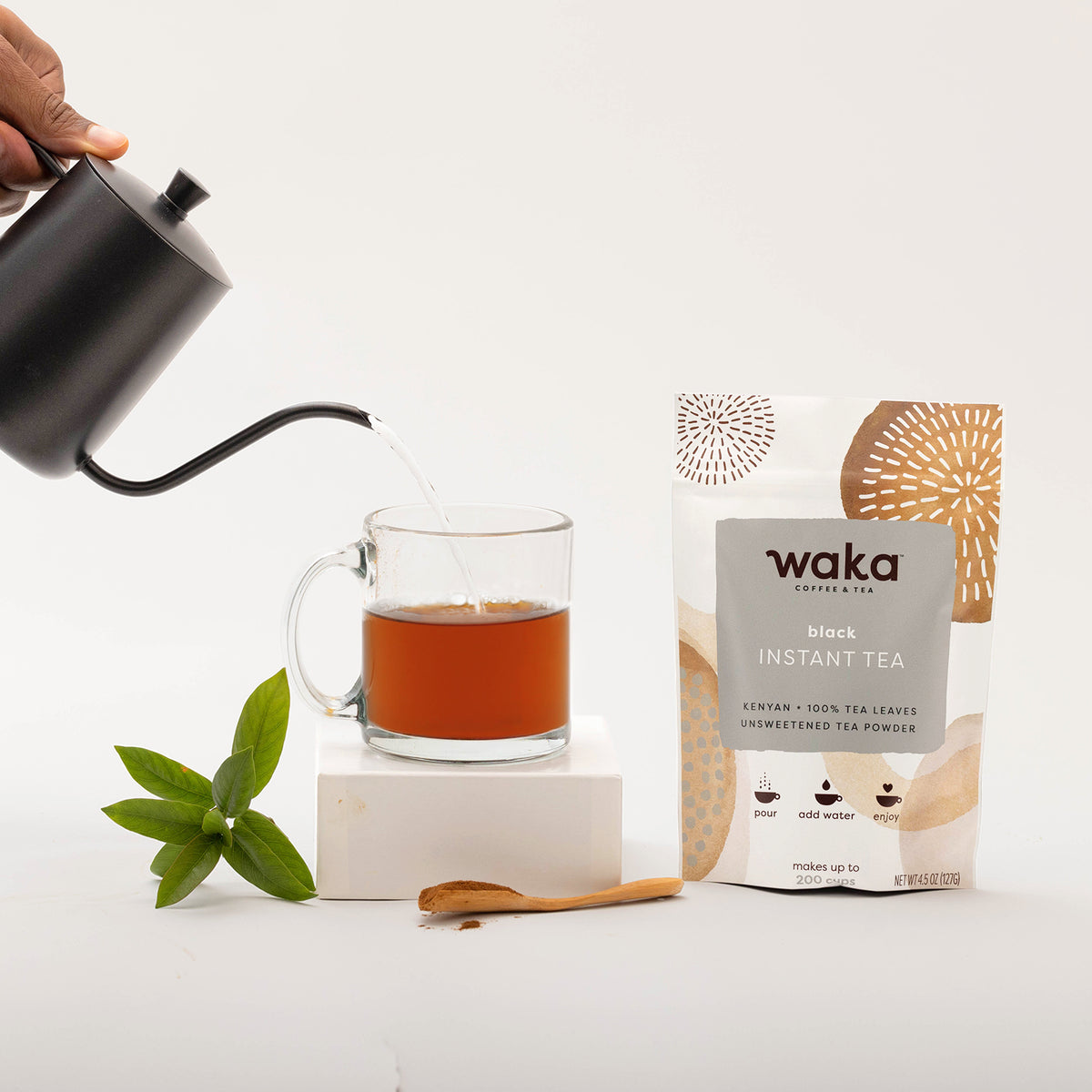 Waka Coffee Kenyan Black Instant Tea 4.5 oz Bag LifeToGo